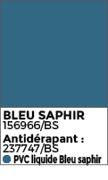 Revêtement de piscine en PVC armé ONE de SOPREMAPOOL de couleur bleu saphir