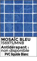 Revêtement de piscine DESIGN de SOPREMAPOOL de couleur mosaïc bleu effet mosaïque